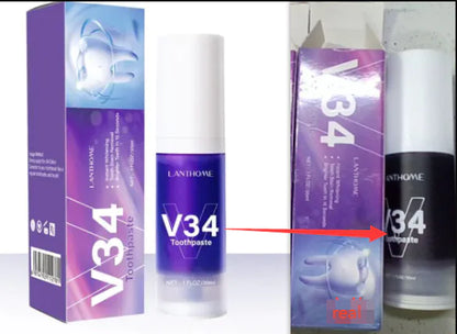 V34 Tooth Cleaning Mousse Whitening Teeth Care Gum Cleaning Oral Anti-yellow Tooth Stain Toothpaste